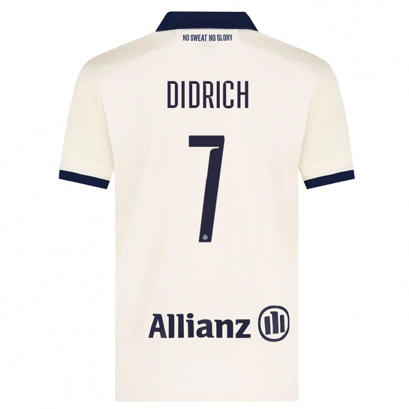DanxenメンズBrian Didrich#7ベージュ ブラックアウェイシャツ2026/27ジャージーユニフォーム