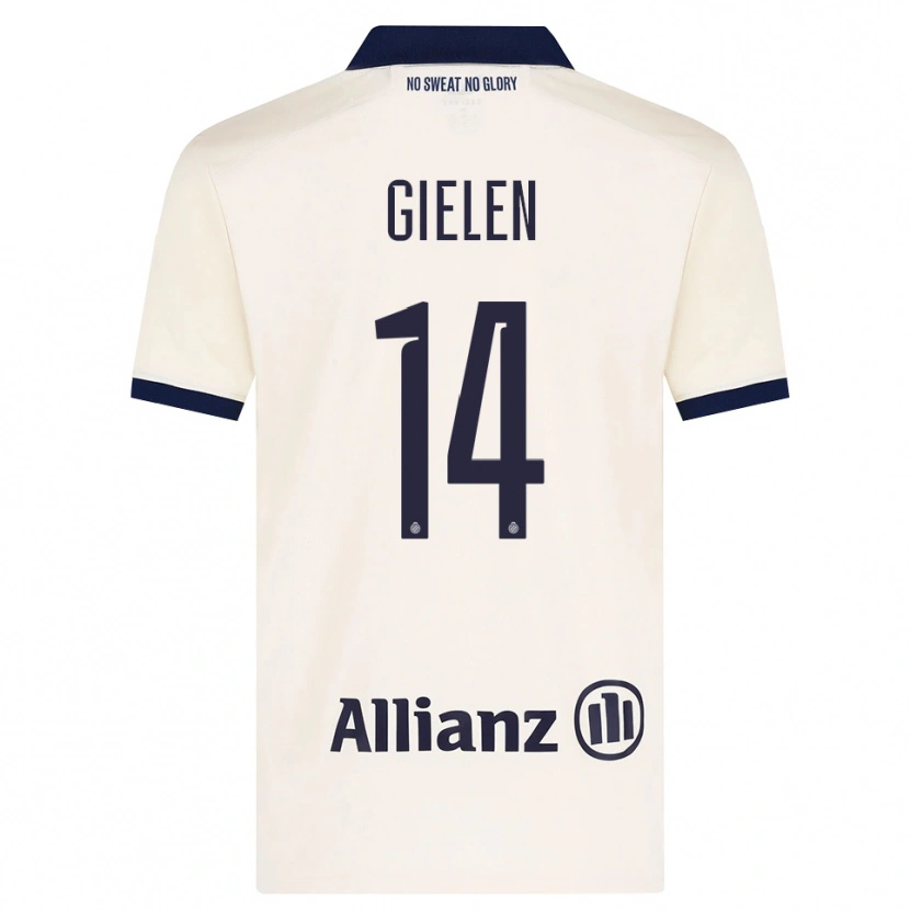 DanxenメンズSterre Gielen#14ベージュ ブラックアウェイシャツ2026/27ジャージーユニフォーム