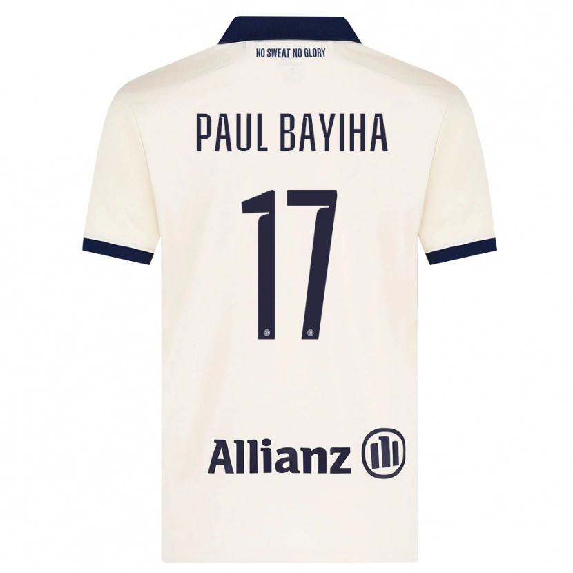 DanxenメンズJean-Paul Bayiha#17ベージュ ブラックアウェイシャツ2026/27ジャージーユニフォーム