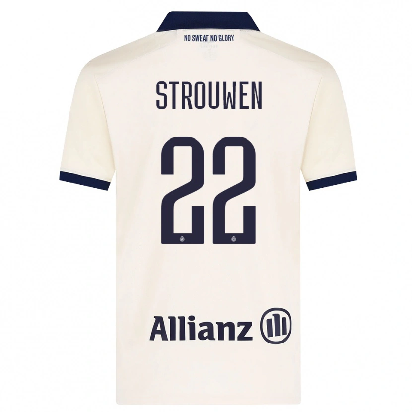 DanxenメンズLéni Strouwen#22ベージュ ブラックアウェイシャツ2026/27ジャージーユニフォーム
