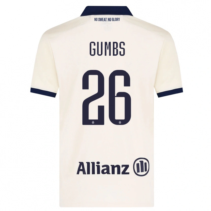 DanxenメンズAisse Gumbs#26ベージュ ブラックアウェイシャツ2026/27ジャージーユニフォーム