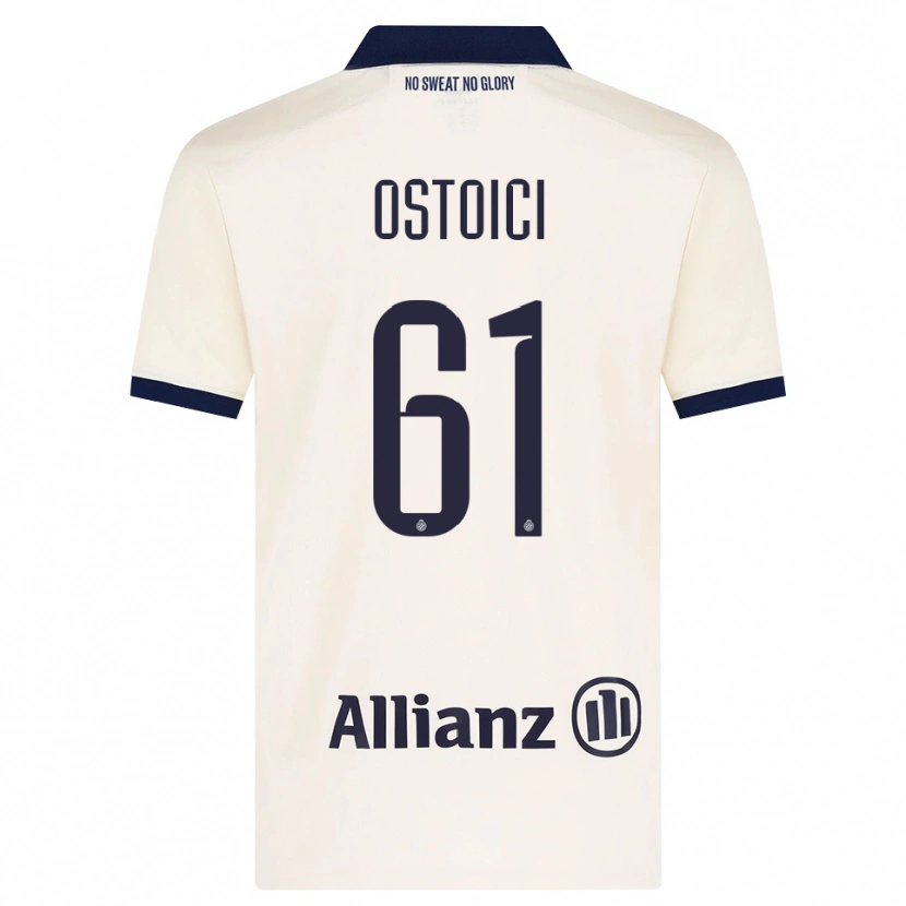DanxenメンズStefan Ostoici#61ベージュ ブラックアウェイシャツ2026/27ジャージーユニフォーム