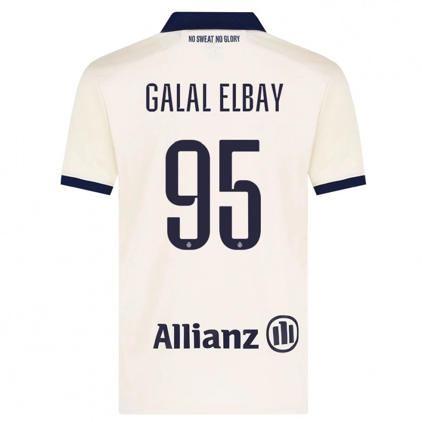 DanxenメンズMohamed Galal Elbay#95ベージュ ブラックアウェイシャツ2026/27ジャージーユニフォーム