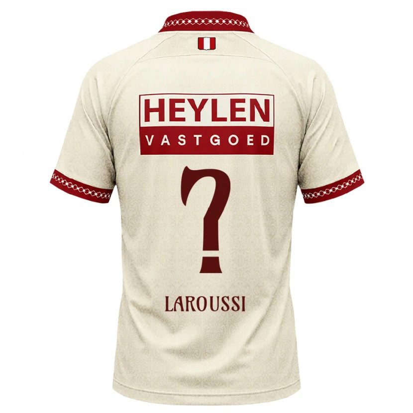 DanxenメンズNizar Laroussi#0ベージュ レッドアウェイシャツ2026/27ジャージーユニフォーム