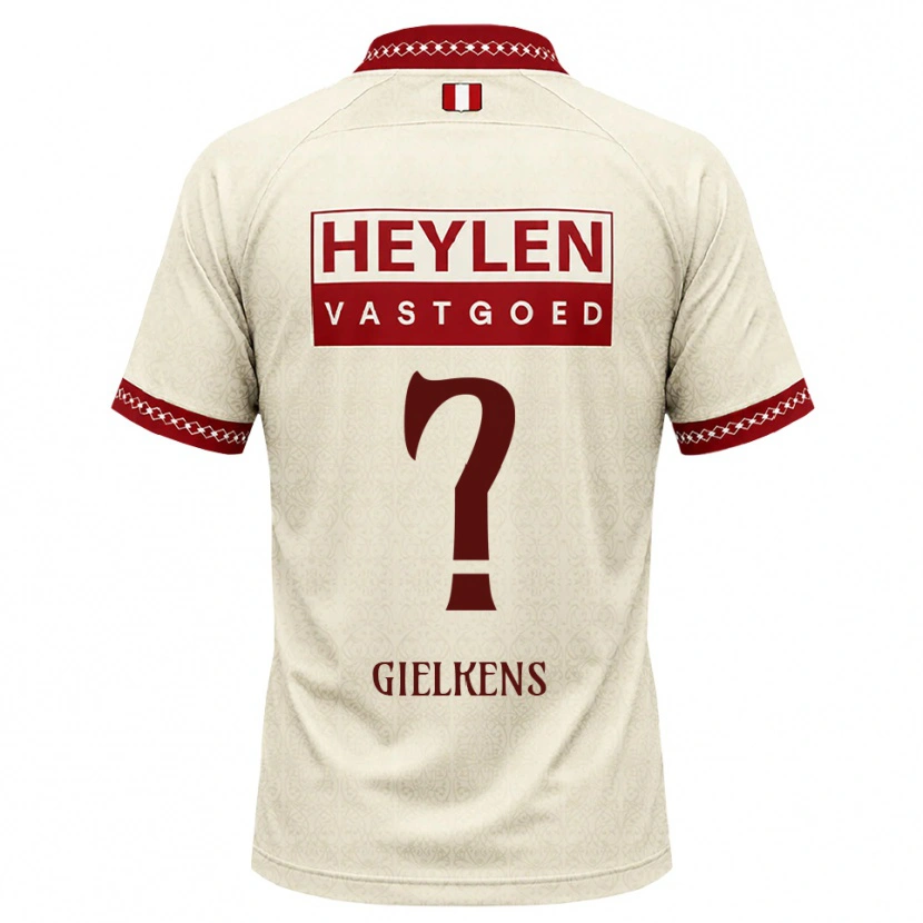 DanxenメンズMathijs Gielkens#0ベージュ レッドアウェイシャツ2026/27ジャージーユニフォーム