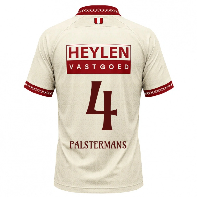 DanxenメンズJasper Palstermans#4ベージュ レッドアウェイシャツ2026/27ジャージーユニフォーム