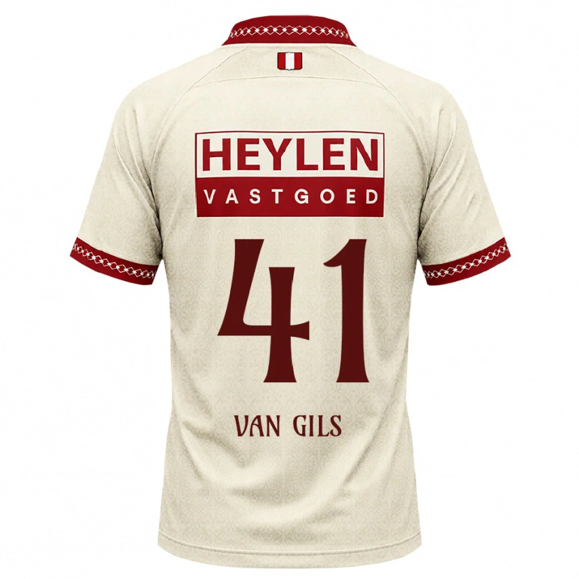 DanxenメンズMathis Van Gils#41ベージュ レッドアウェイシャツ2026/27ジャージーユニフォーム