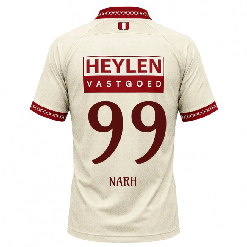 DanxenメンズLuis Narh#99ベージュ レッドアウェイシャツ2026/27ジャージーユニフォーム