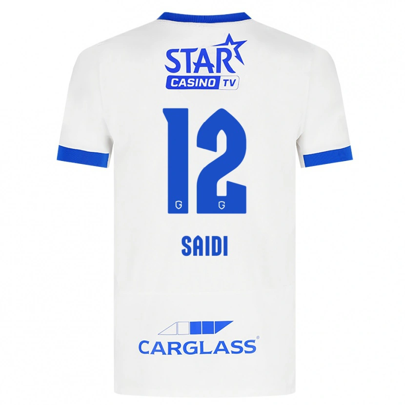 DanxenメンズAssil Saidi#12ホワイト ブルーアウェイシャツ2026/27ジャージーユニフォーム