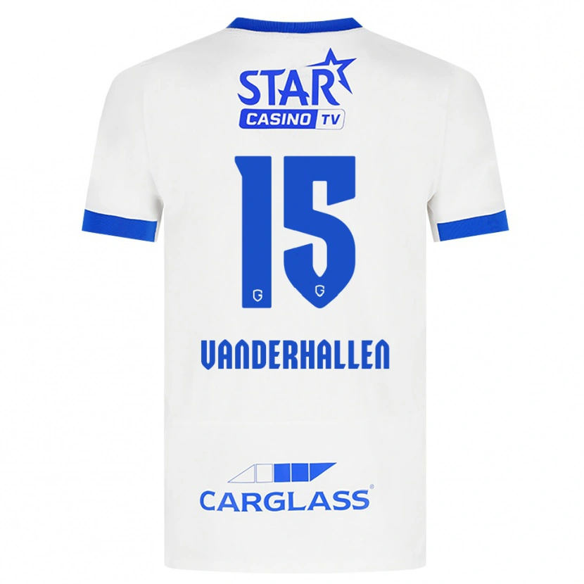 DanxenメンズYari Vanderhallen#15ホワイト ブルーアウェイシャツ2026/27ジャージーユニフォーム
