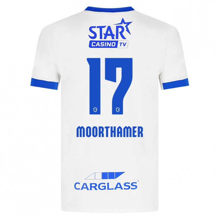 DanxenメンズTinus Moorthamer#17ホワイト ブルーアウェイシャツ2026/27ジャージーユニフォーム