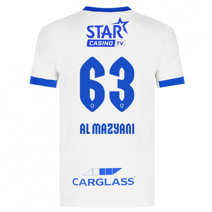 DanxenメンズFaissal Al Mazyani#63ホワイト ブルーアウェイシャツ2026/27ジャージーユニフォーム