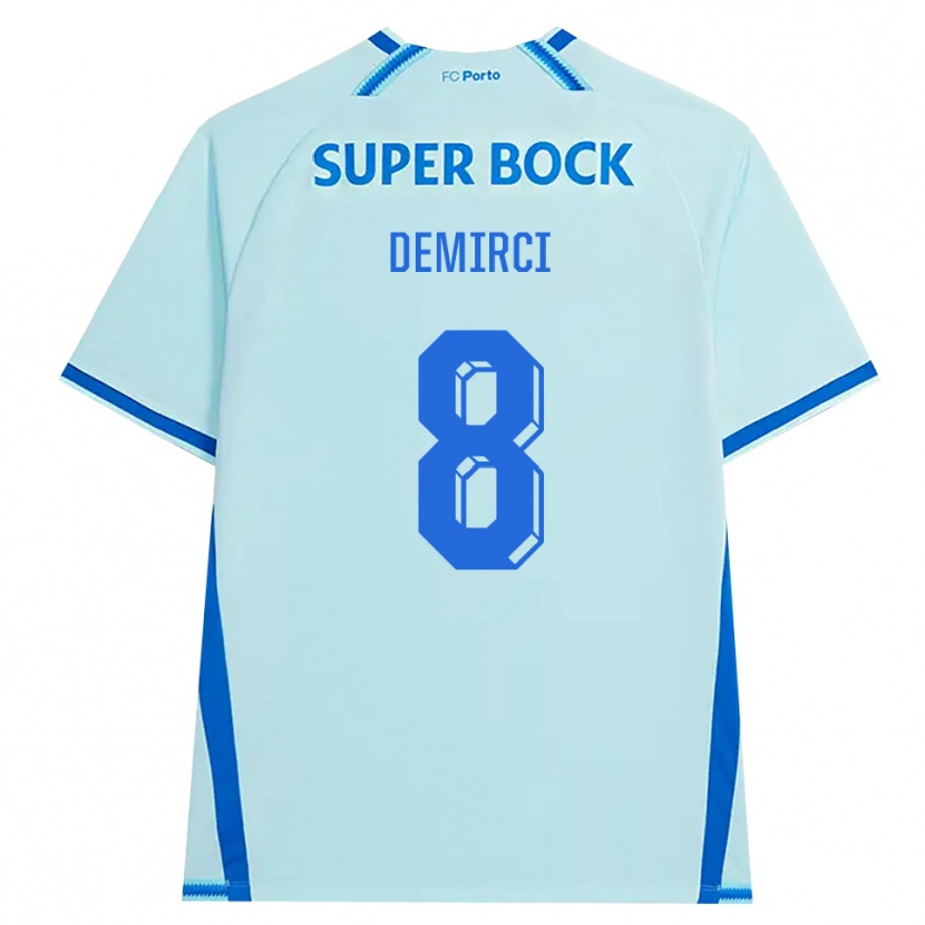 DanxenメンズRayan Demirci#8ライトシアン ブルーサードユニフォームシャツ2026/27ジャージーユニフォーム