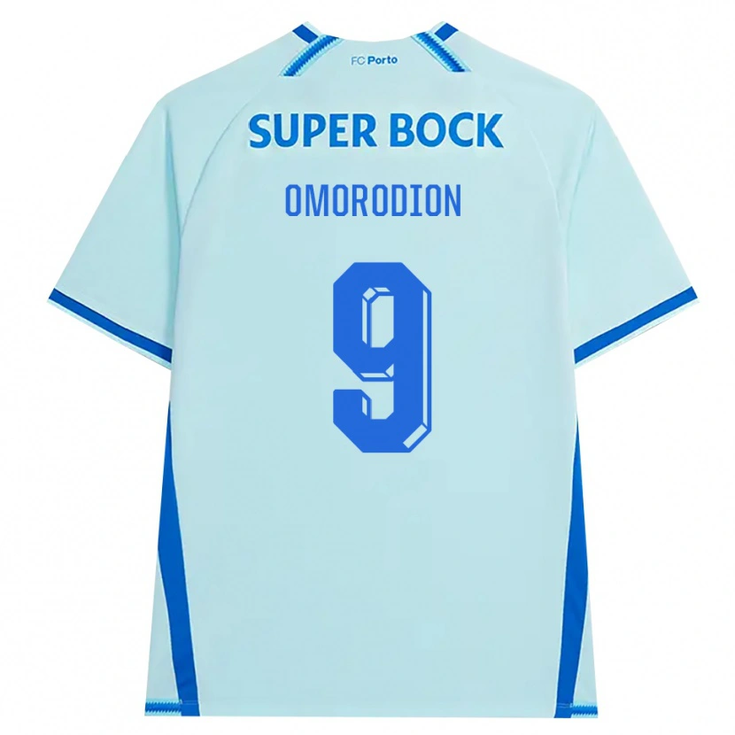 Danxenメンズサム・オモロディオン#9ライトシアン ブルーサードユニフォームシャツ2026/27ジャージーユニフォーム