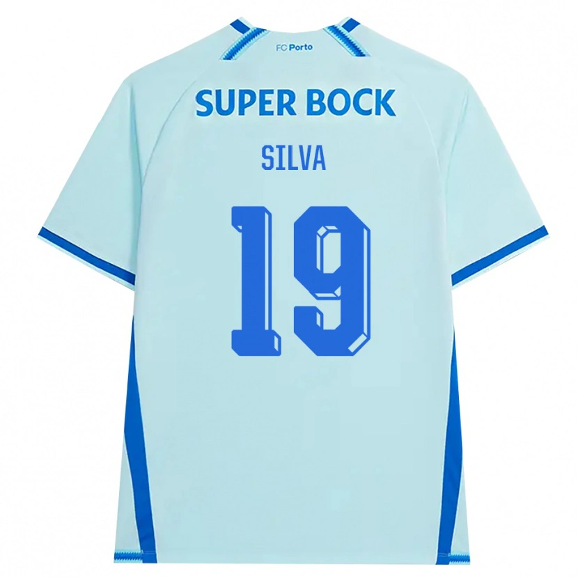 DanxenメンズAndré Silva#19ライトシアン ブルーサードユニフォームシャツ2026/27ジャージーユニフォーム