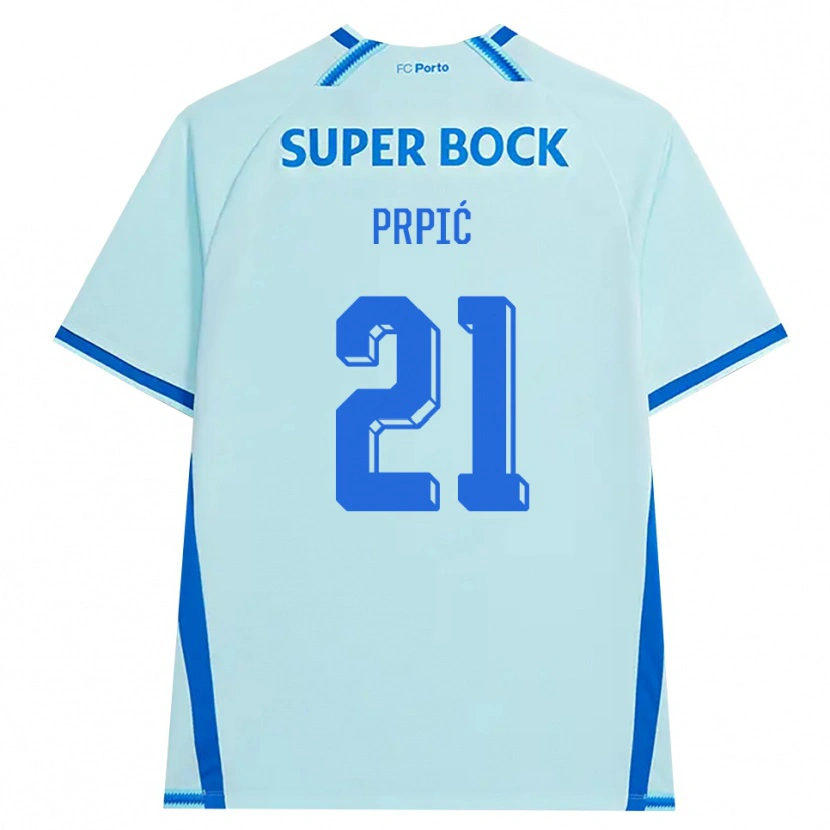 Danxenメンズドミニク・プルピッチ#21ライトシアン ブルーサードユニフォームシャツ2026/27ジャージーユニフォーム