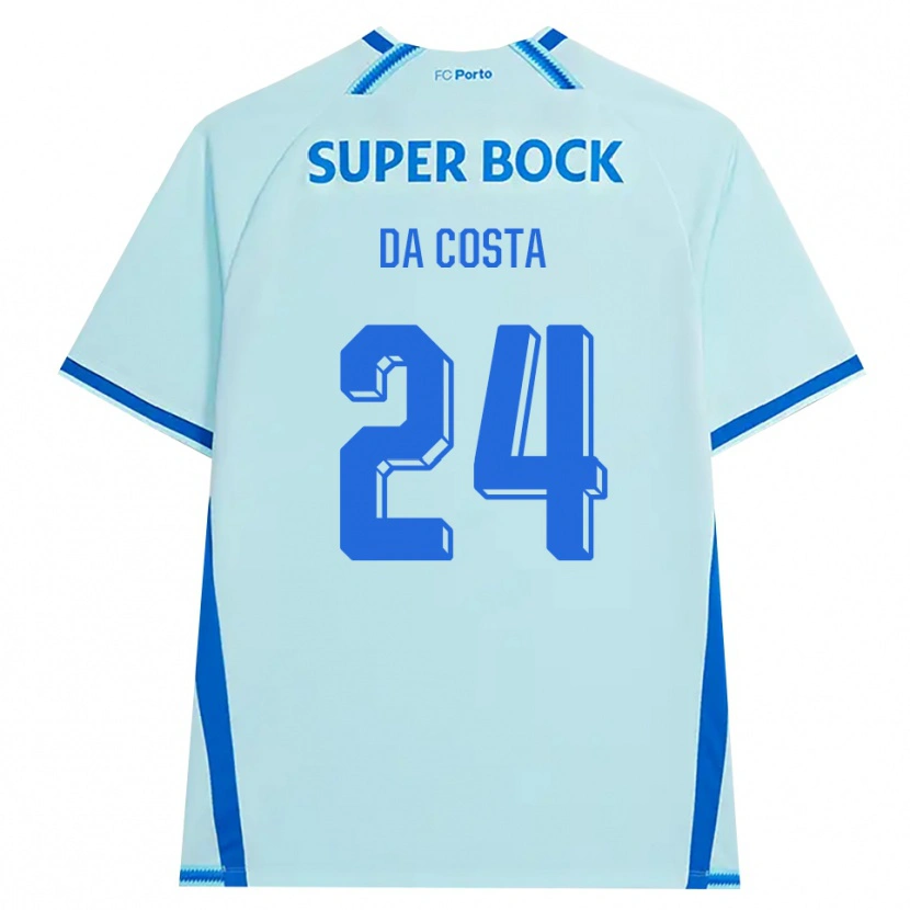 DanxenメンズSeif Da Costa#24ライトシアン ブルーサードユニフォームシャツ2026/27ジャージーユニフォーム