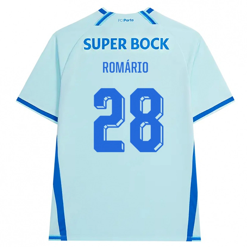 Danxenメンズロマーリオ・バロ#28ライトシアン ブルーサードユニフォームシャツ2026/27ジャージーユニフォーム
