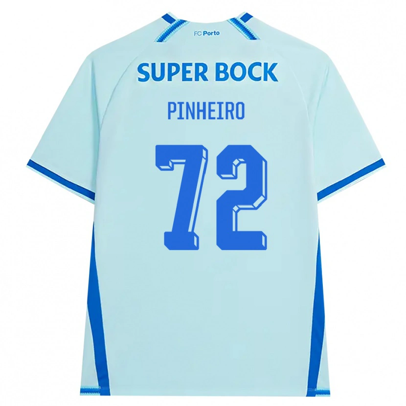 Danxenメンズロドリゴ・ピニェイロ・フェレイラ#72ライトシアン ブルーサードユニフォームシャツ2026/27ジャージーユニフォーム