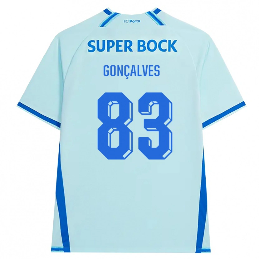 DanxenメンズRodrigo Gonçalves#83ライトシアン ブルーサードユニフォームシャツ2026/27ジャージーユニフォーム