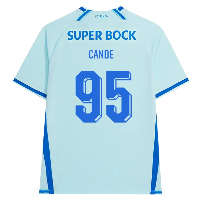 DanxenメンズAnhá Cande#95ライトシアン ブルーサードユニフォームシャツ2026/27ジャージーユニフォーム