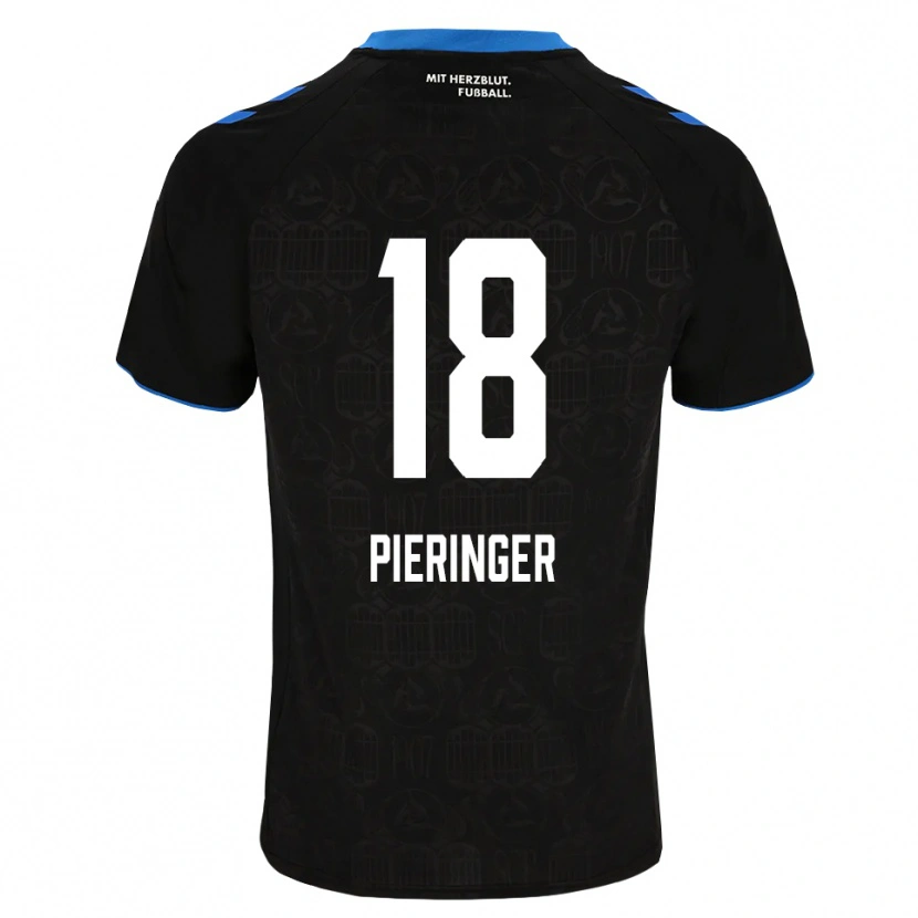 DanxenメンズMarvin Pieringer#18ブラック ホワイト レッドホームシャツ2026/27ジャージーユニフォーム