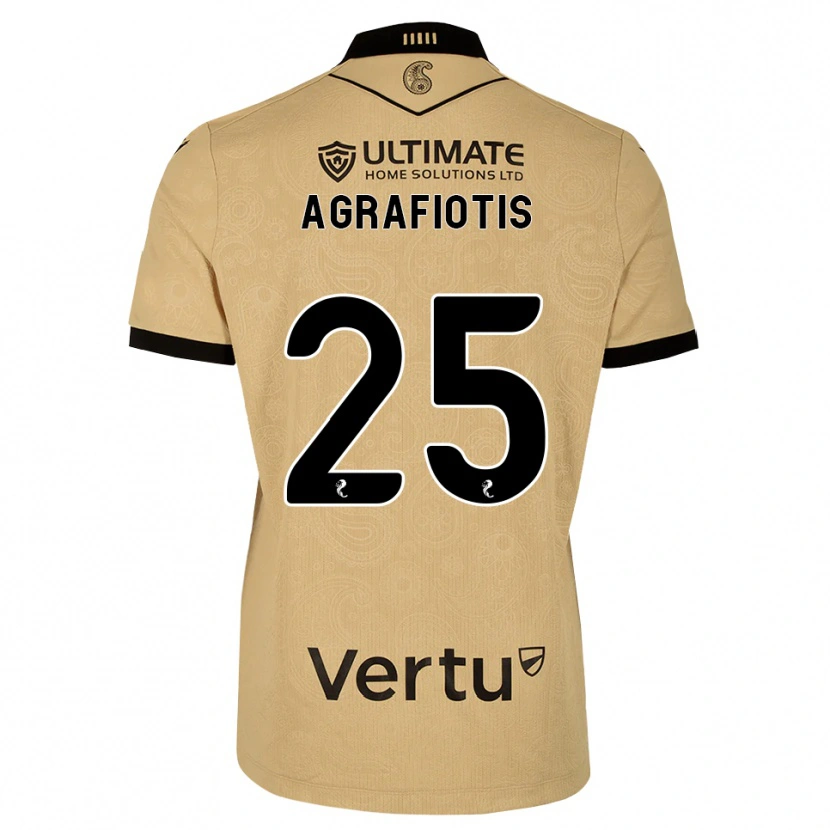 DanxenメンズNikolas Agrafiotis#25バーリーウッド 黒アウェイシャツ2026/27ジャージーユニフォーム
