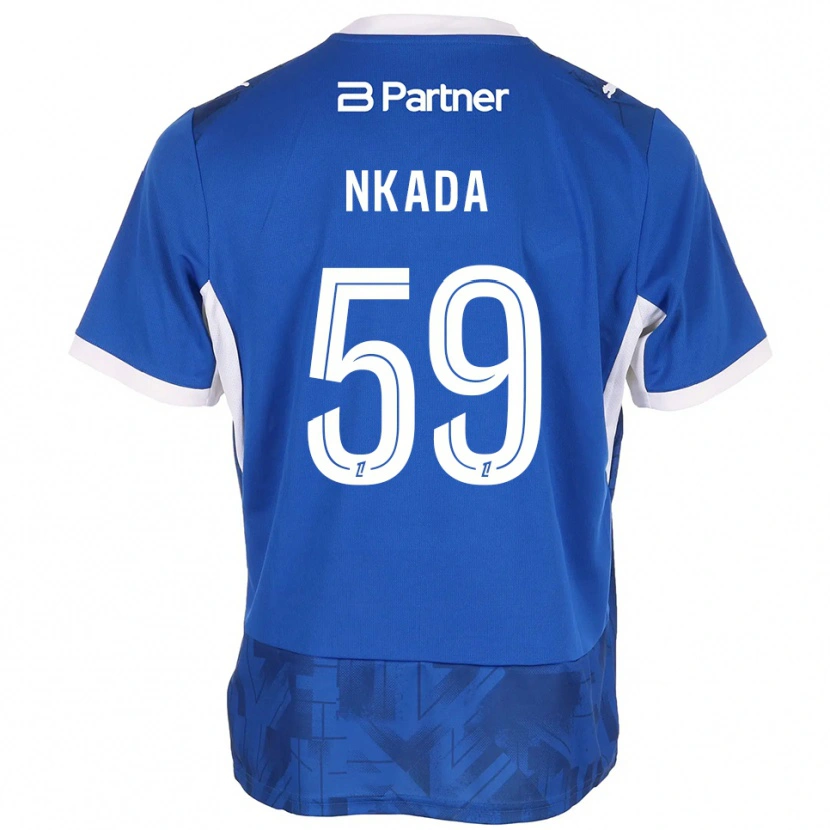 DanxenメンズTimothé Nkada#59ミディアムブルー ホワイトホームシャツ2026/27ジャージーユニフォーム