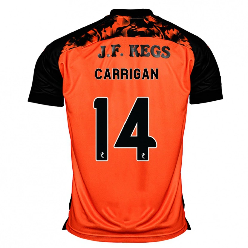 DanxenレディースLeo Carrigan#14オレンジ黒白ホームシャツ2026/27ジャージーユニフォーム