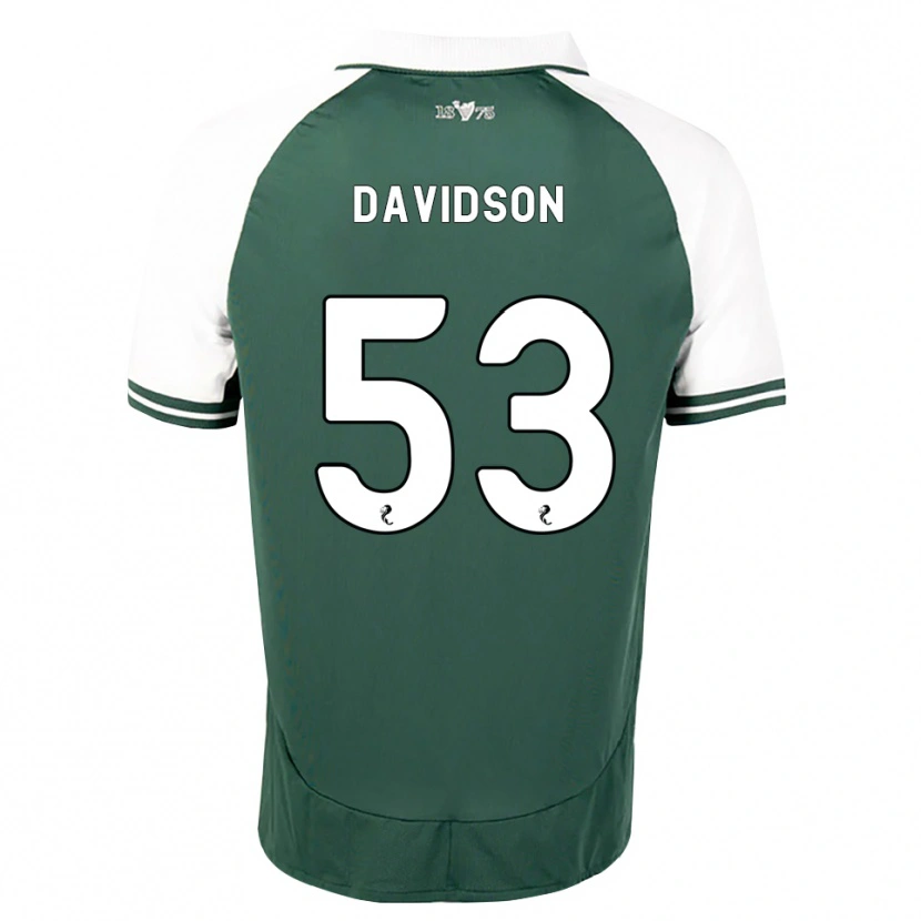 DanxenレディースLuke Davidson#53シーグリーン白ホームシャツ2026/27ジャージーユニフォーム