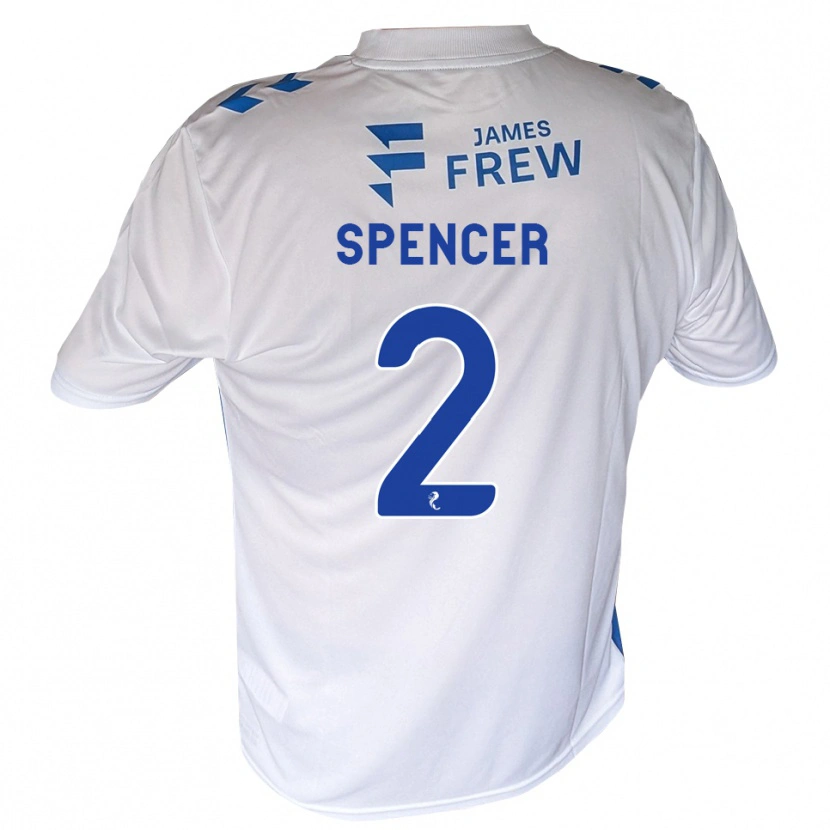DanxenレディースJoe Spencer#2ロイヤルブルー 白ホームシャツ2026/27ジャージーユニフォーム