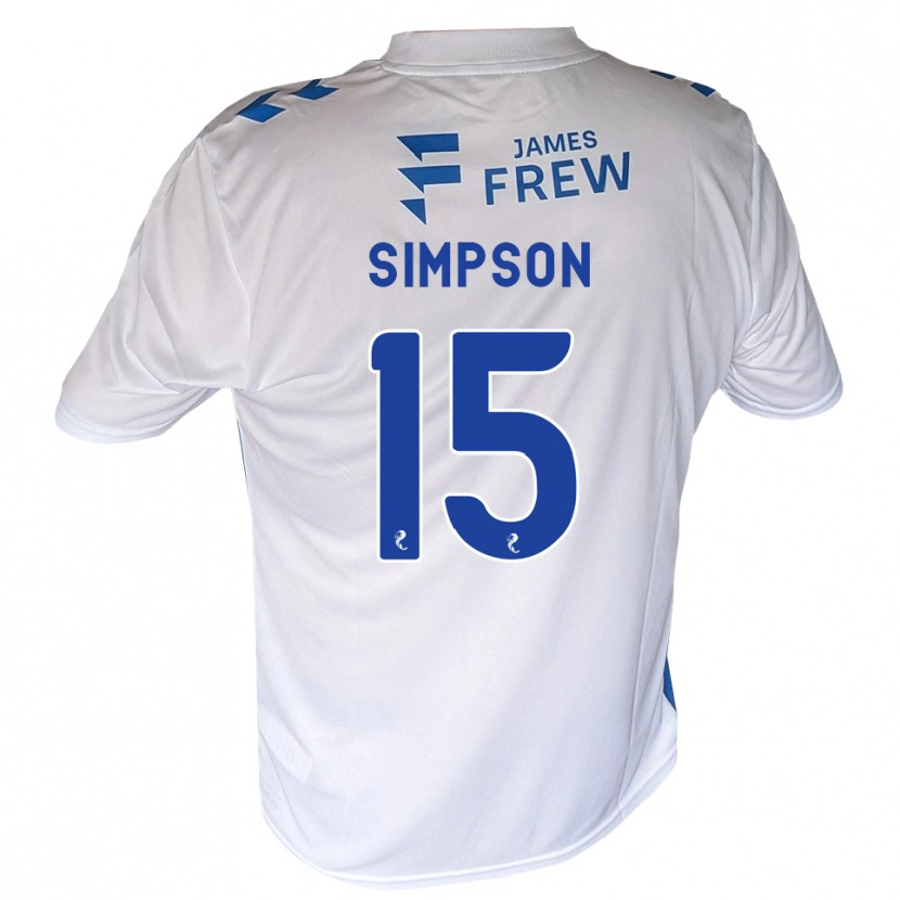 DanxenレディースNoah Simpson#15ロイヤルブルー 白ホームシャツ2026/27ジャージーユニフォーム