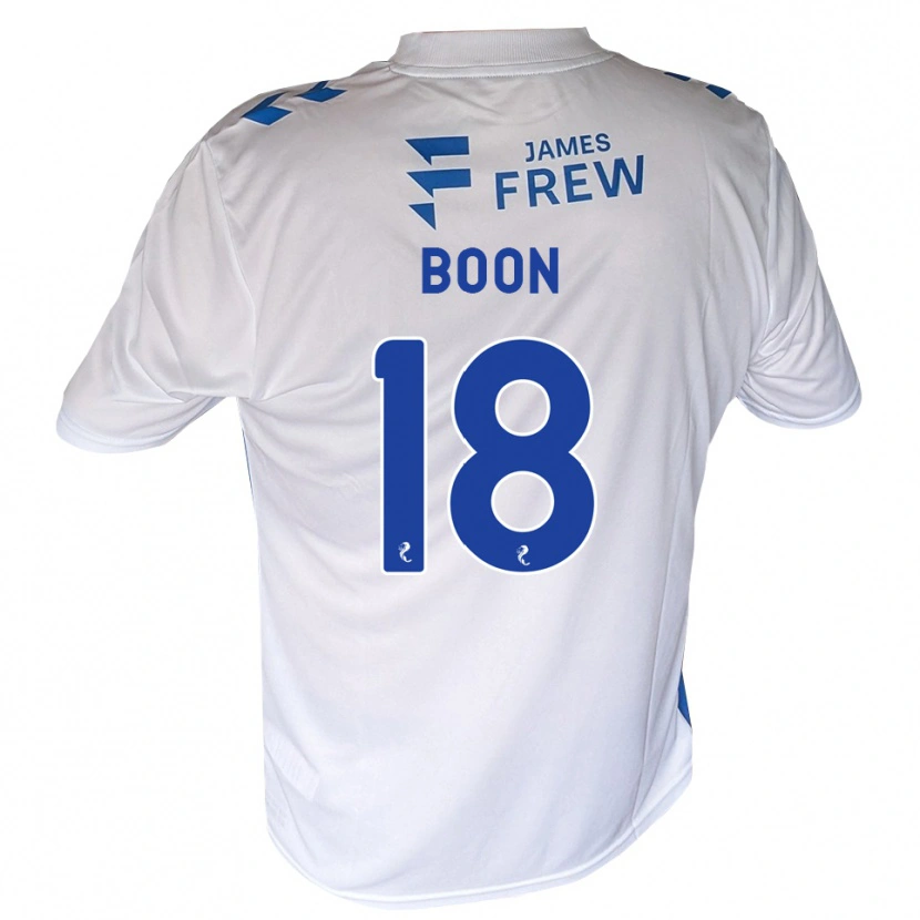 DanxenレディースAiden Boon#18ロイヤルブルー 白ホームシャツ2026/27ジャージーユニフォーム