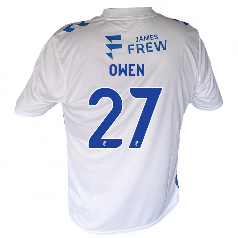 DanxenレディースIeuan Owen#27ロイヤルブルー 白ホームシャツ2026/27ジャージーユニフォーム