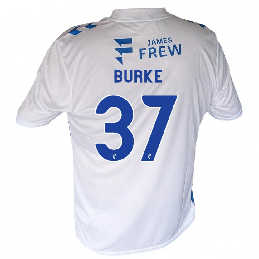 DanxenレディースCole Burke#37ロイヤルブルー 白ホームシャツ2026/27ジャージーユニフォーム