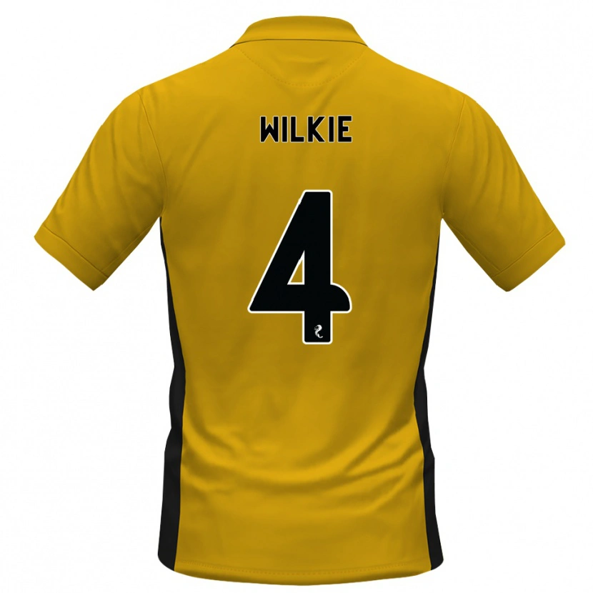 DanxenレディースJack Wilkie#4オレンジ黒ホームシャツ2026/27ジャージーユニフォーム