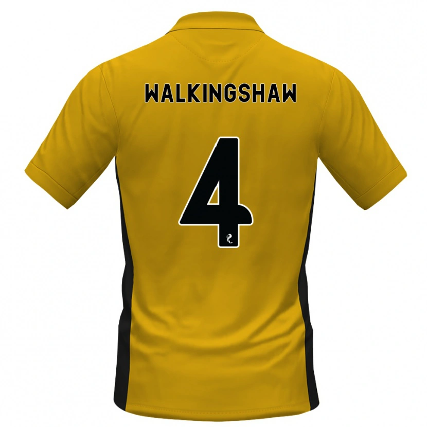 DanxenレディースRachel Walkingshaw#4オレンジ黒ホームシャツ2026/27ジャージーユニフォーム