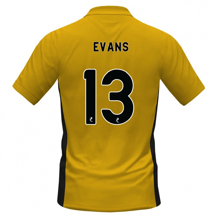 DanxenレディースLauren Evans#13オレンジ黒ホームシャツ2026/27ジャージーユニフォーム