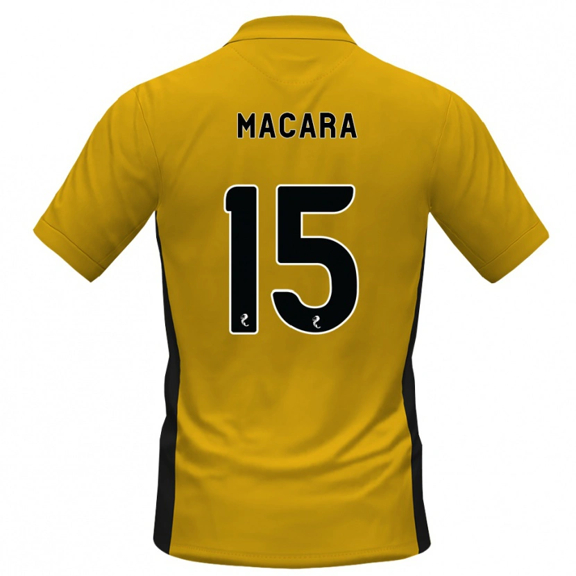 DanxenレディースElise Macara#15オレンジ黒ホームシャツ2026/27ジャージーユニフォーム