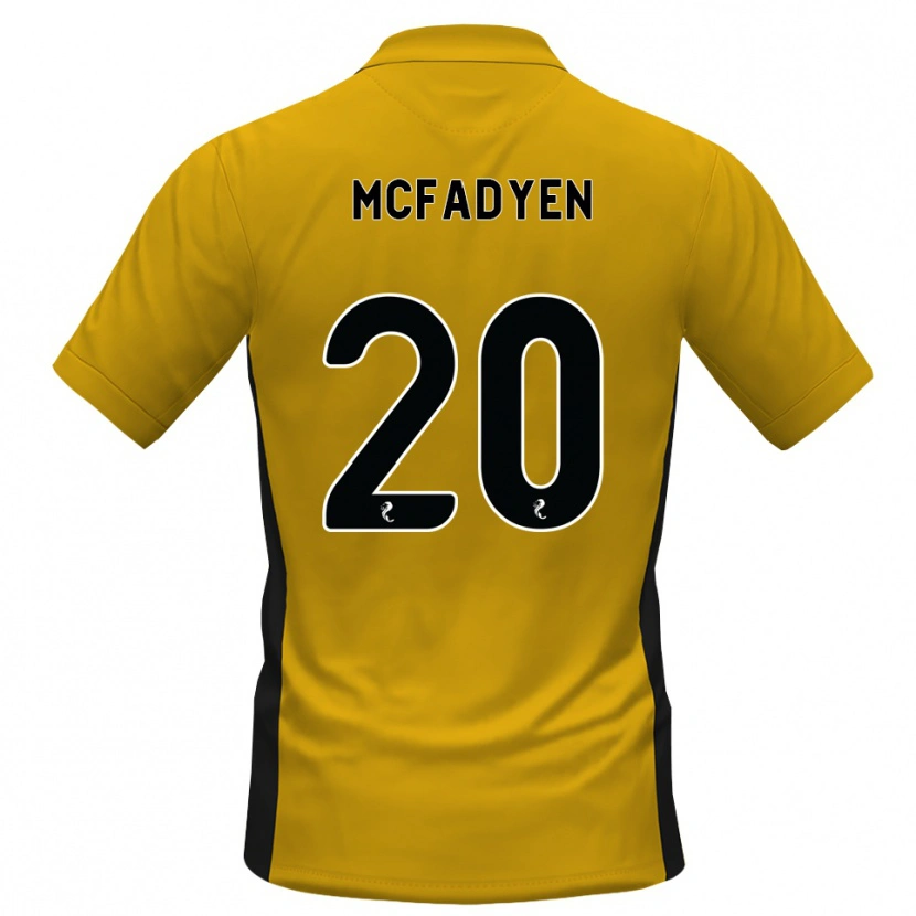 DanxenレディースEmma Mcfadyen#20オレンジ黒ホームシャツ2026/27ジャージーユニフォーム