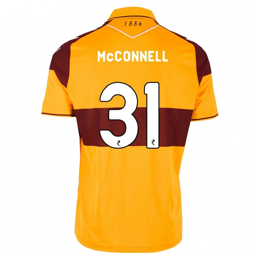 DanxenレディースJack Mcconnell#31マルーン オレンジホームシャツ2026/27ジャージーユニフォーム