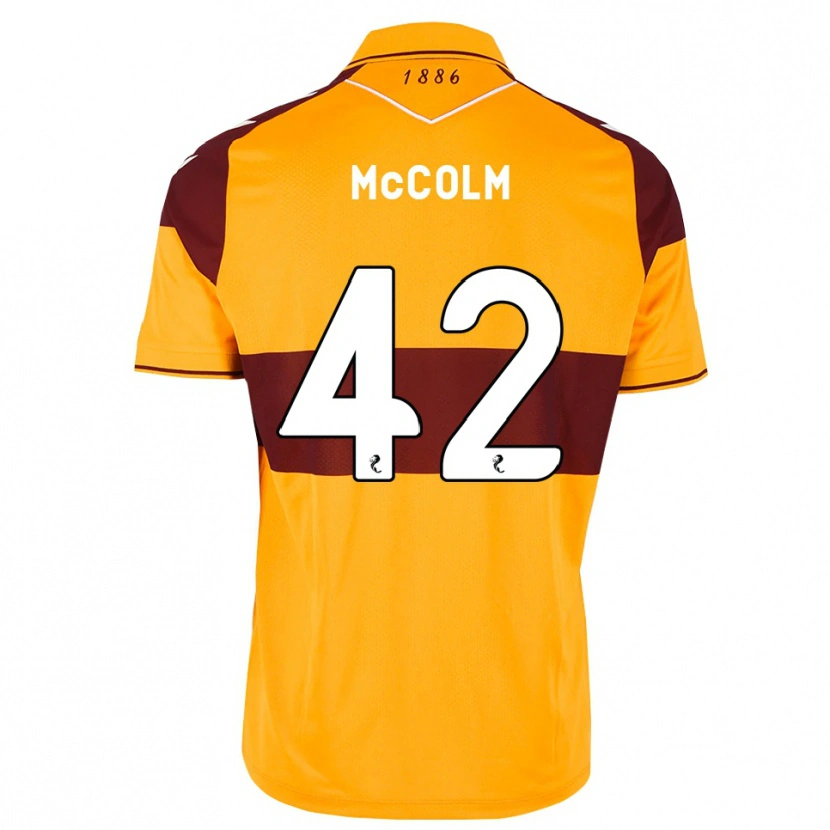 DanxenレディースRocco Mccolm#42マルーン オレンジホームシャツ2026/27ジャージーユニフォーム