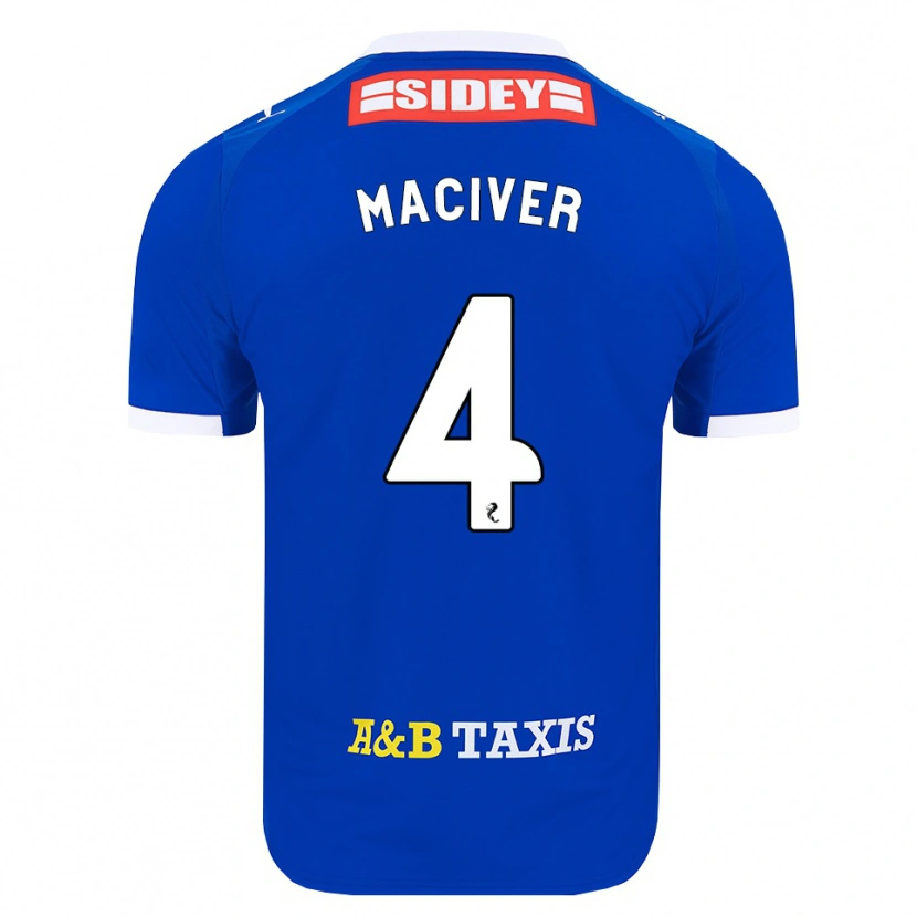DanxenレディースEllie Maciver#4青赤黄ホームシャツ2026/27ジャージーユニフォーム