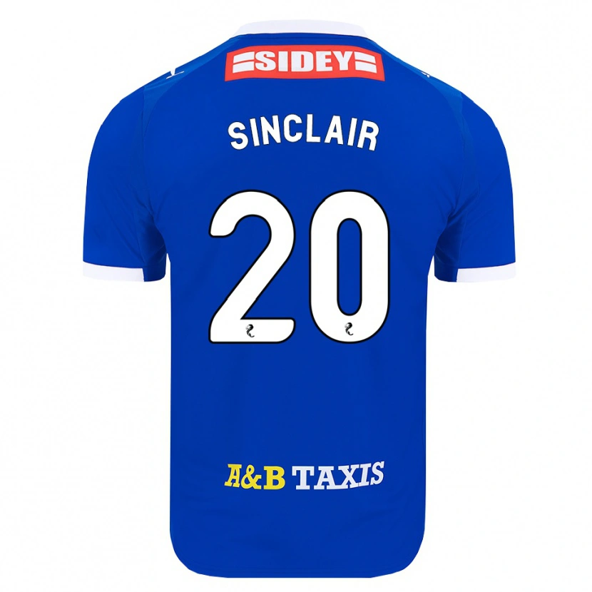 DanxenレディースRoss Sinclair#20青赤黄ホームシャツ2026/27ジャージーユニフォーム