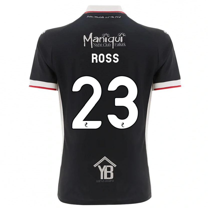 DanxenレディースEthan Ross#23黒白赤ホームシャツ2026/27ジャージーユニフォーム