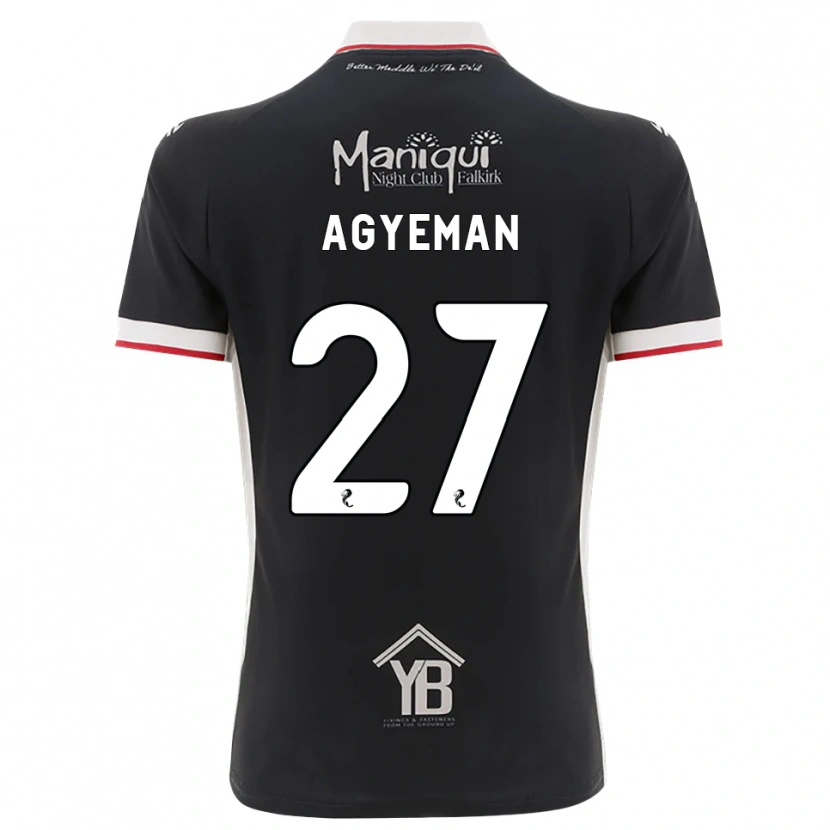 Danxenレディースアルフレド・アジェマン#27黒白赤ホームシャツ2026/27ジャージーユニフォーム