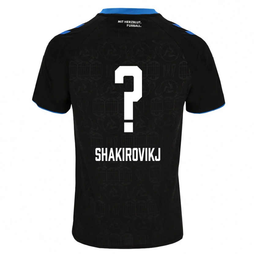 DanxenレディースDiin Shakirovikj#0ブラック ホワイト レッドホームシャツ2026/27ジャージーユニフォーム
