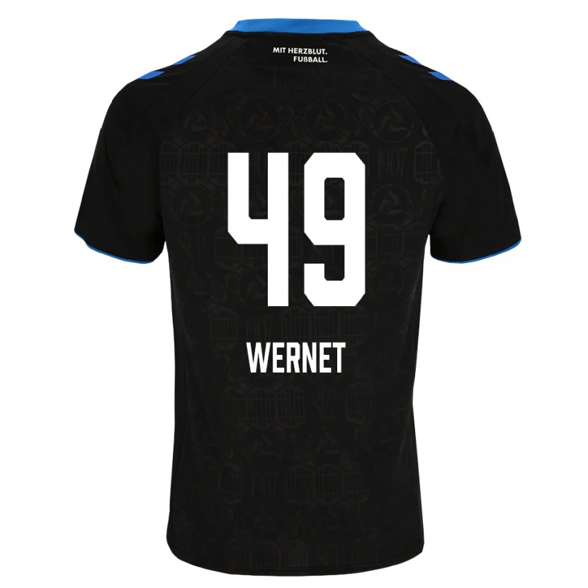 DanxenレディースVigo Wernet#49ブラック ホワイト レッドホームシャツ2026/27ジャージーユニフォーム