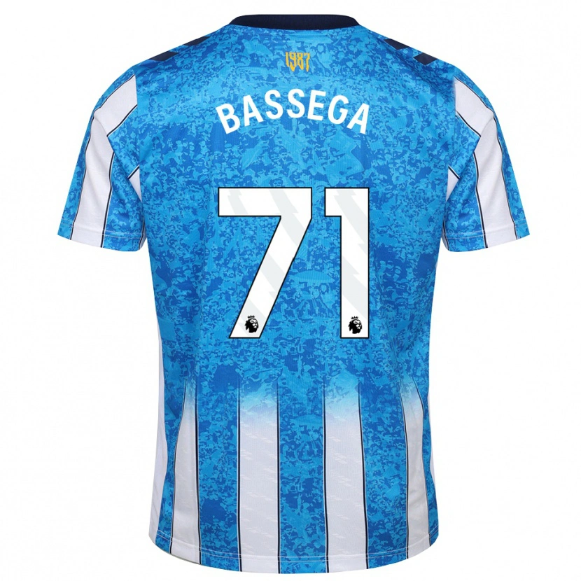 DanxenレディースNsemi Bassega#71ホワイト ブルー オレンジホームシャツ2026/27ジャージーユニフォーム