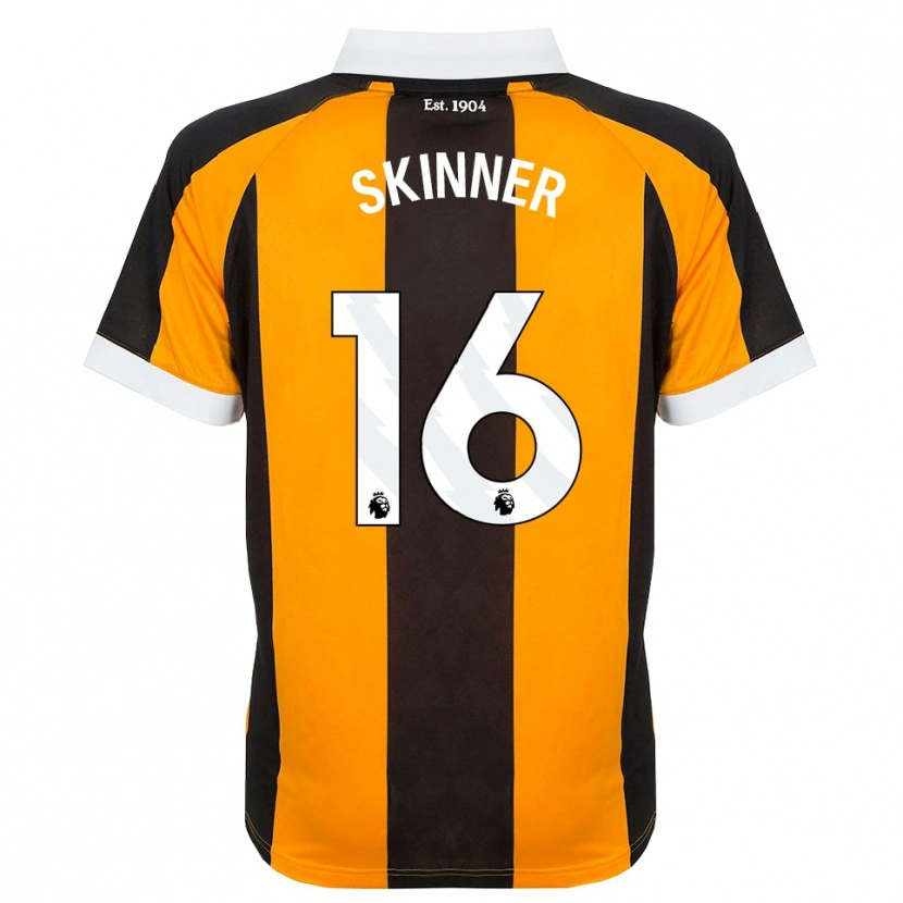 DanxenレディースHarley Skinner#16オレンジ ブラック ホワイトホームシャツ2026/27ジャージーユニフォーム